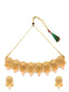 Gold-Plated & LCT Kundan-Studded Beaded Handcrafted Choker Jewellery Set