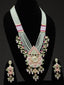Gold-Plated & Green Kundan Jewellery Set