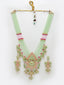 Gold-Plated & Green Kundan Jewellery Set