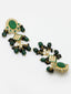 Gold-Plated & Green Kundan Studded & Beaded Jewellery Set