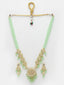 Gold-Plated Kundan-Studded & Pearl Beaded Jewellery Set