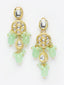 Gold-Plated Kundan-Studded & Pearl Beaded Jewellery Set