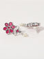 Silver-Plated Artificial Stone Studded Jewellery Set