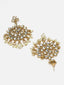 Gold-Plated Kundan Stone-Studded & Pearl Layered Jewellery Set