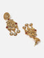 Gold-Plated Kundan & Stone-Studded Temple Choker Jewellery Set