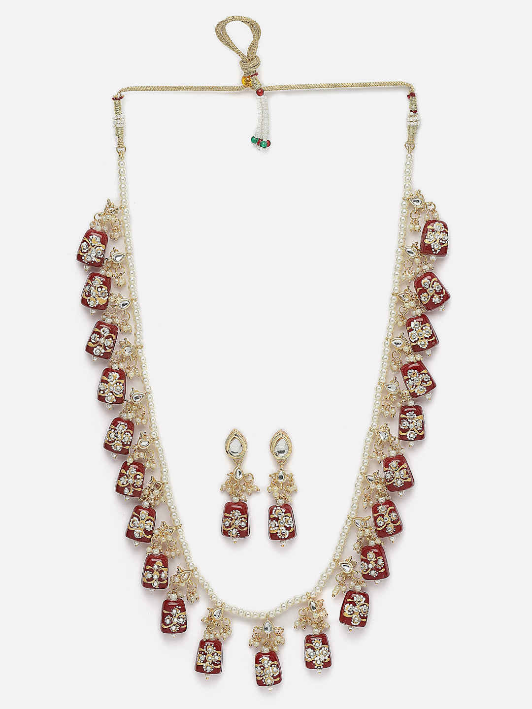 Gold-Plated Necklace and Earrings