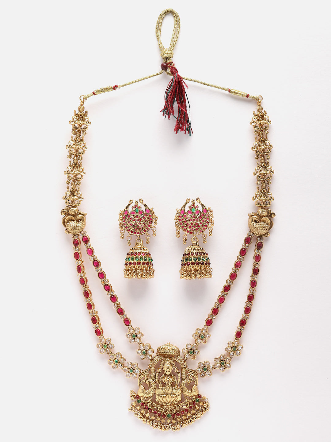 Gold-Plated Kundan-Studded Jewellery Set