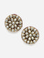 Gold-Plated Stone-Studded & Beaded Jewellery Set