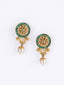 Gold-Plated Stoned-Studded Beaded Jewellery Set