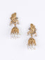 Gold Plated Kundan Studded & Beaded Jewellery Set