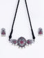 Silver-Plated Stone Studded Jewellery Set