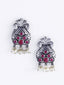 Silver-Plated Stone Studded Jewellery Set
