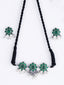 Silver-Plated Stone-Studded Oxidised Jewellery Set