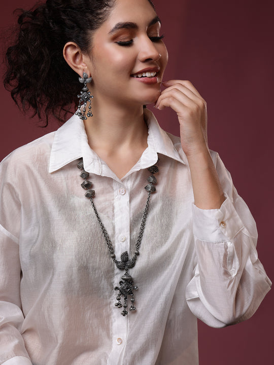 Silver Plated Beaded Jewellery Set