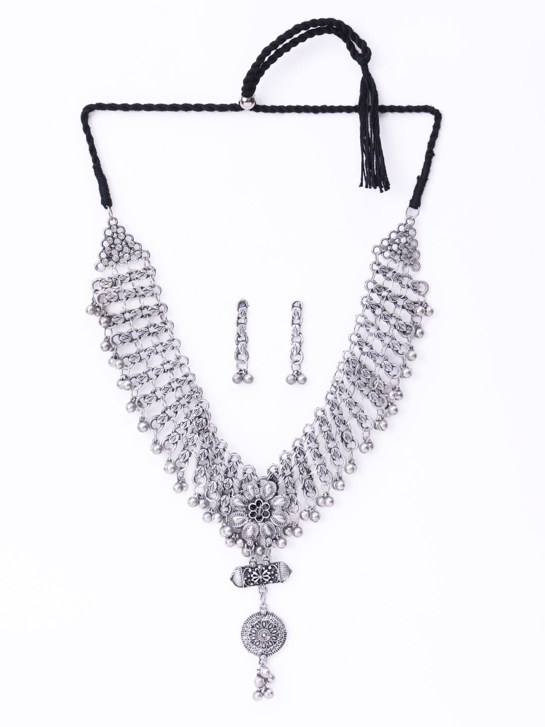 Silver Plated Beaded Jewellery Set