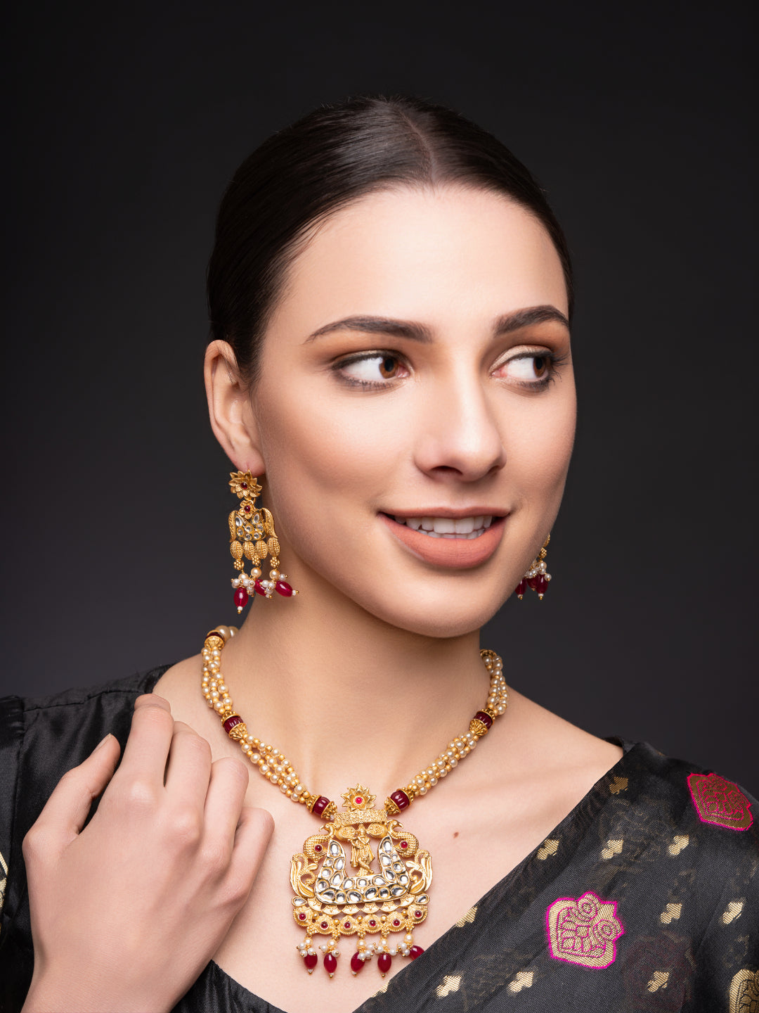 Gold-Plated Cubic Zirconia Jewellery Set