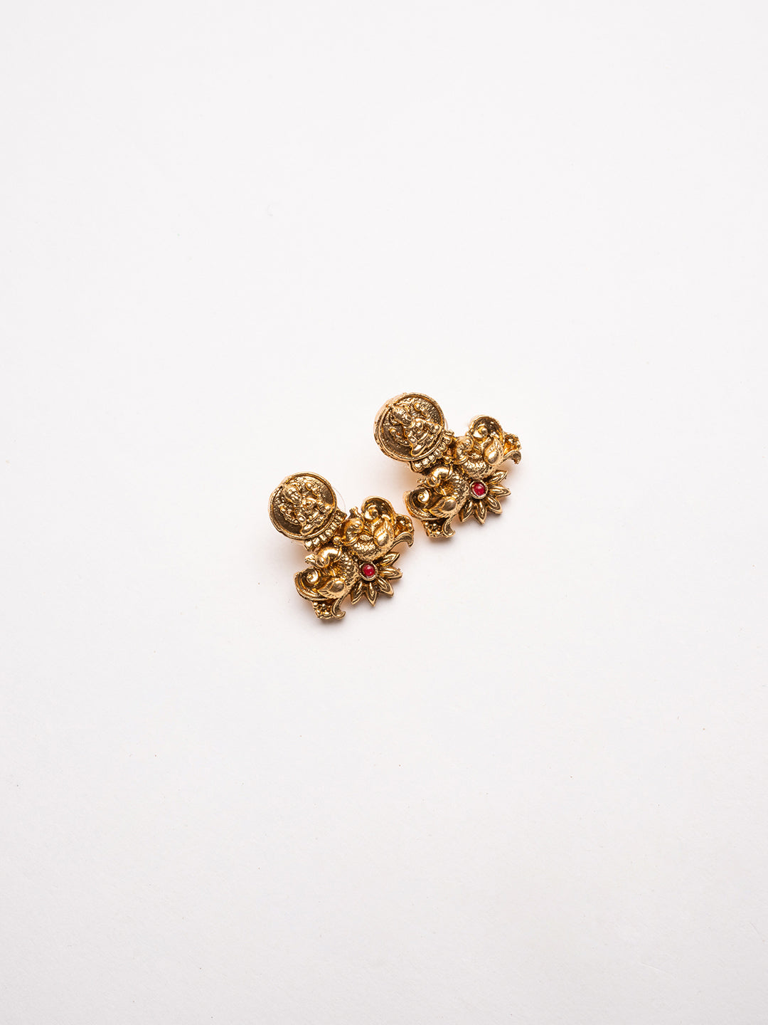 Gold-Plated Stones-Studded Jewellery Set