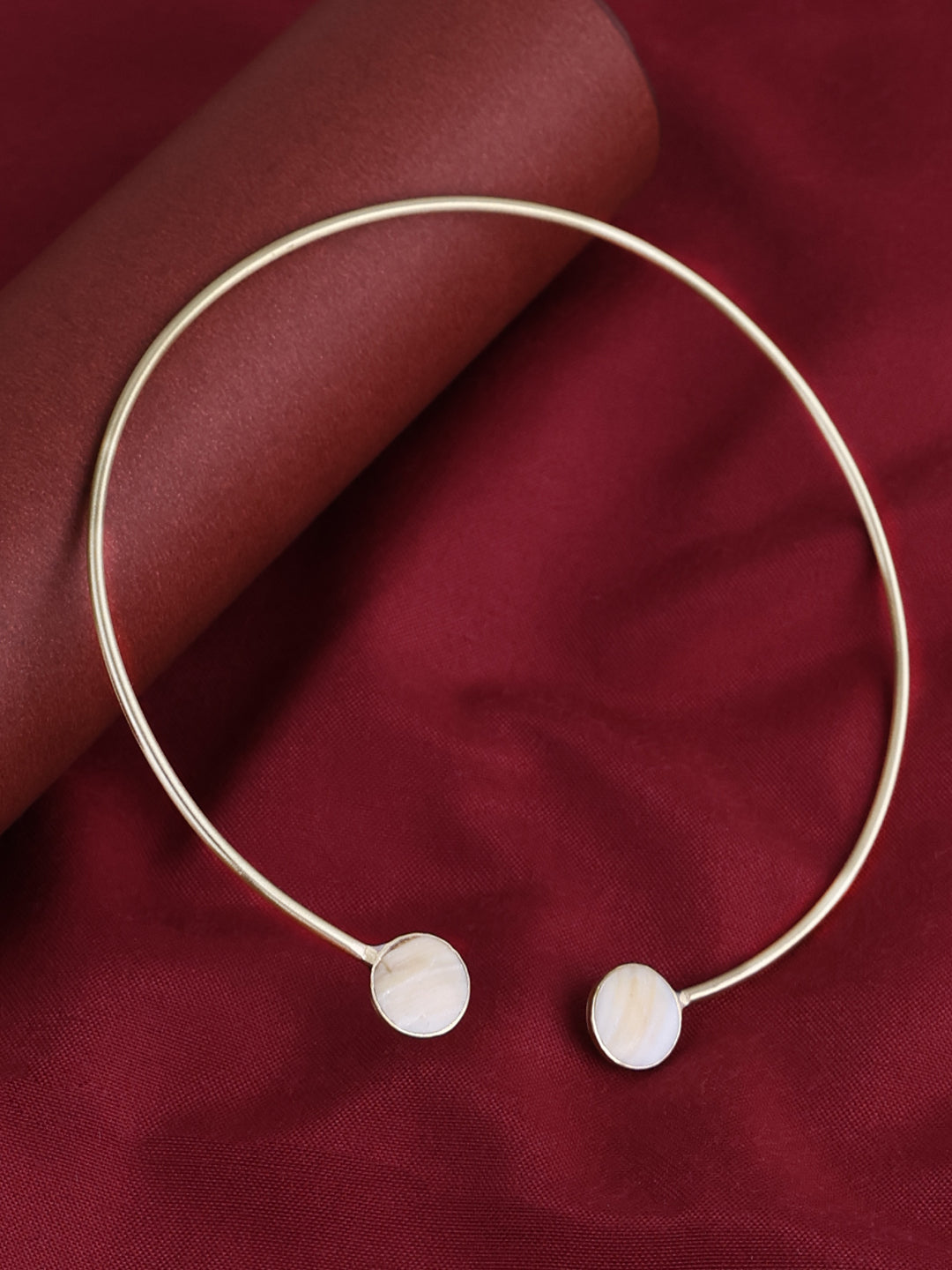 Gold-Plated Mother of Pearl Necklace
