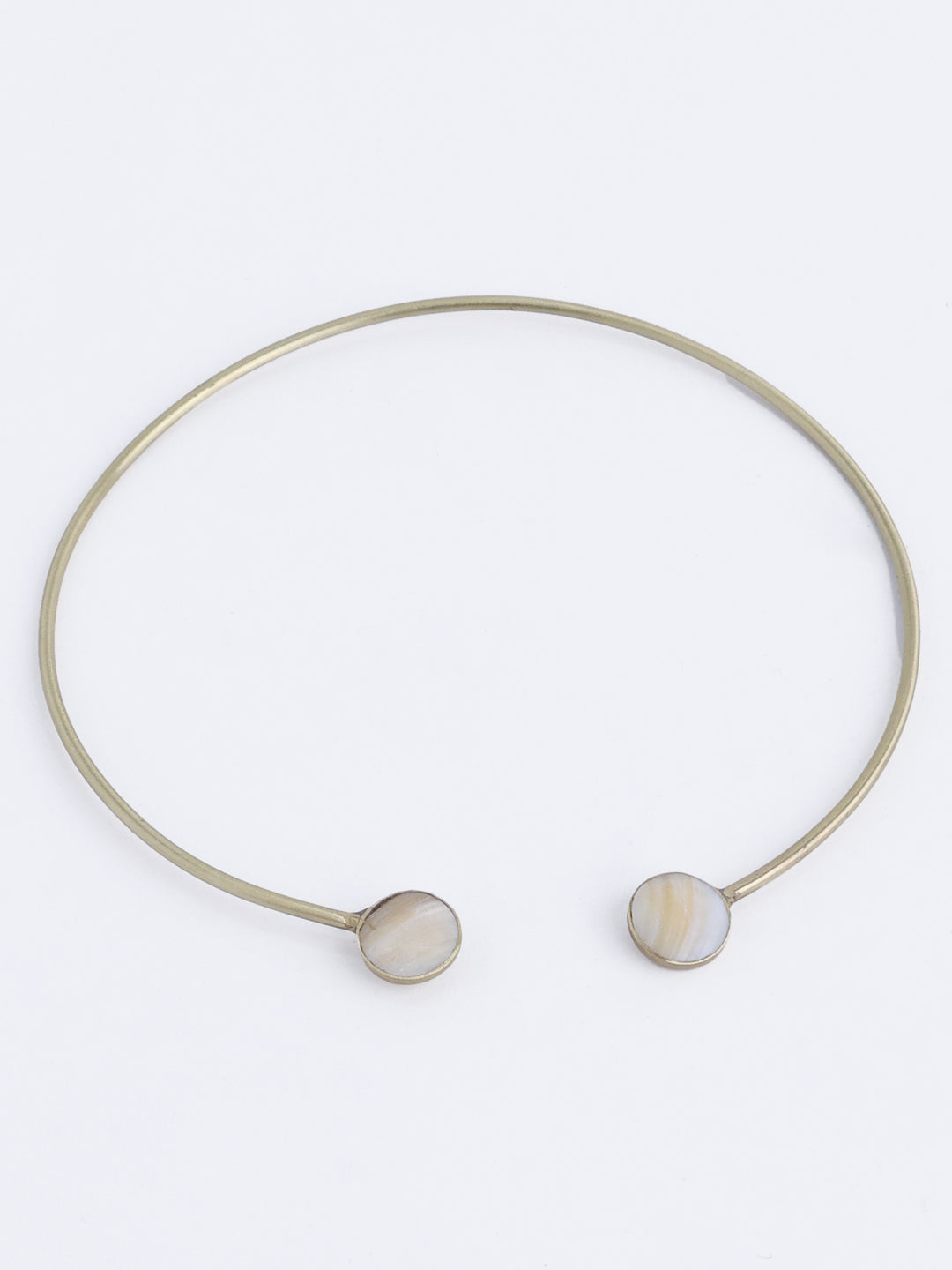Gold-Plated Mother of Pearl Necklace