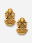 Gold-Plated CZ-Studded Ganesh Shaped Pendant with Chain