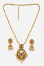 Gold-Plated CZ-Studded Pendant With Chain
