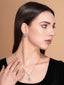 Silver-Plated Cubic Zirconia Studded Jewellery Set