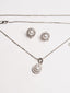 Silver-Plated Cubic Zirconia Studded Jewellery Set