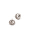 Silver-Plated Cubic Zirconia Studded And Pearls Beaded Jewellery Set