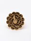 Gold-Plated Peacock Shaped Adjustable Finger Ring