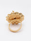 Gold-Plated Peacock Shaped Adjustable Finger Ring