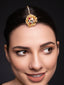 Gold-Plated Kundan Studded And Beaded Maang Tikka