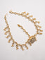 Gold-Plated Kundan Studded & Pearls Beaded Maang Tikka