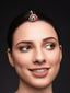 Gold-Plated Kundan Studded & Pearls Beaded Maang Tikka
