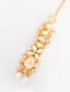 Gold-Plated Kundan Studded & Pearls Beaded Maang Tikka