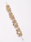 Gold-Plated CZ Stone Embellished Handcrafted Tiara