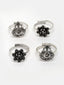 Set Of 2 Oxidised Adjustable Toe Rings