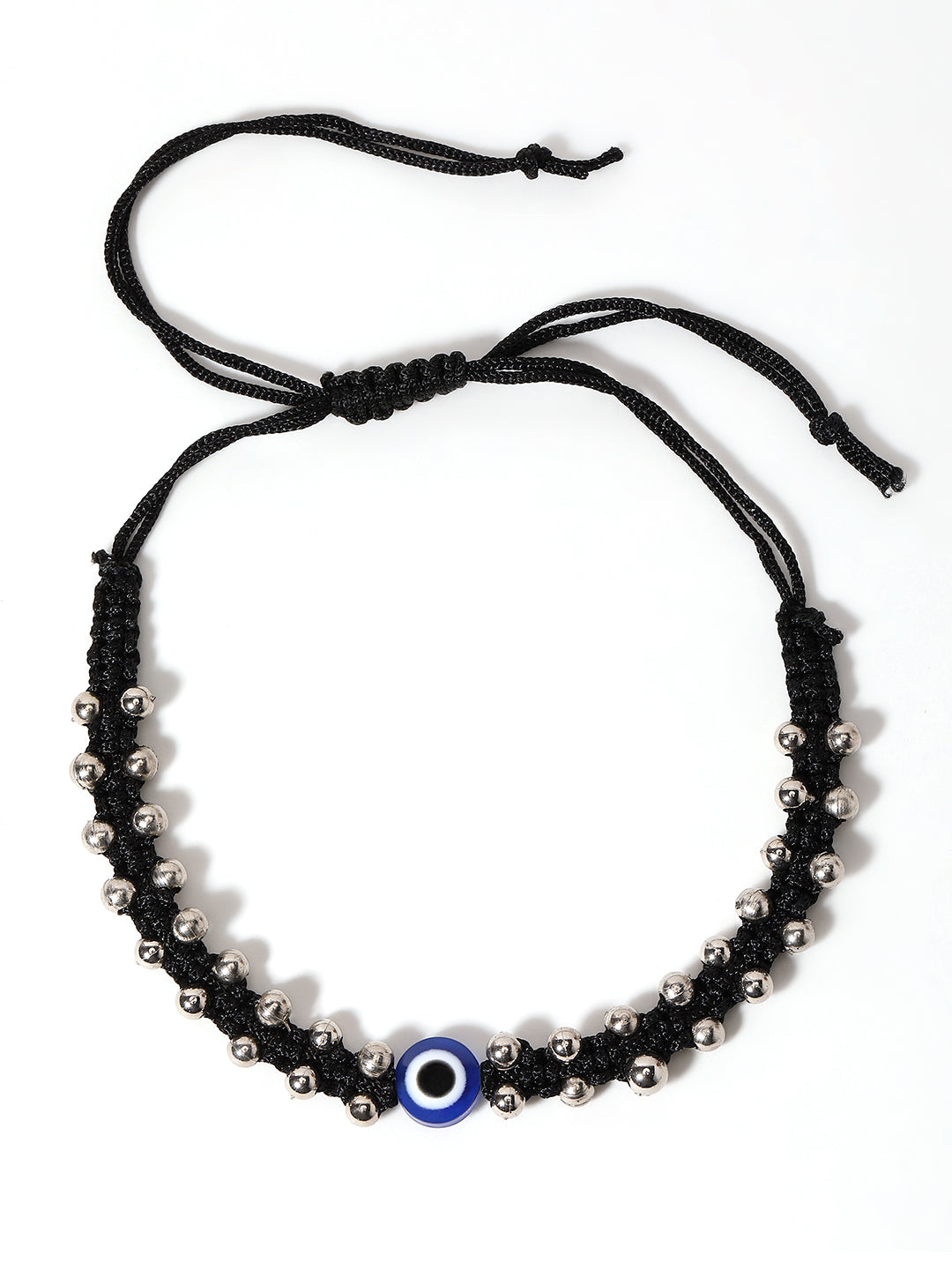 Beaded Evil Eye Charm Anklet