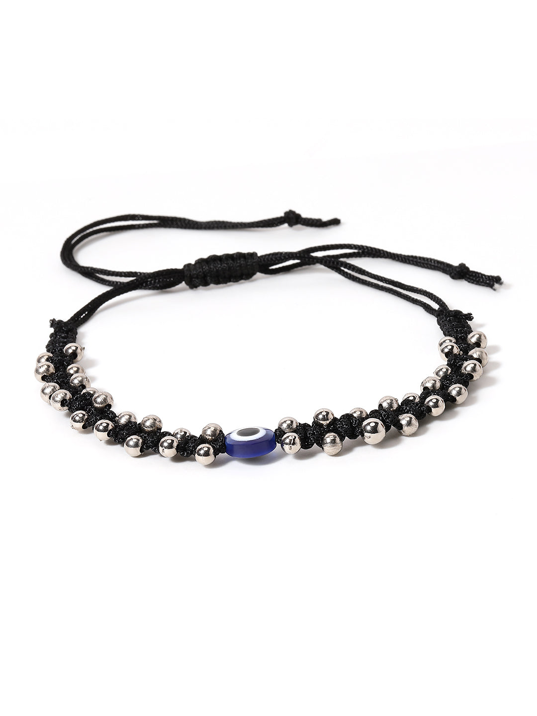 Beaded Evil Eye Charm Anklet