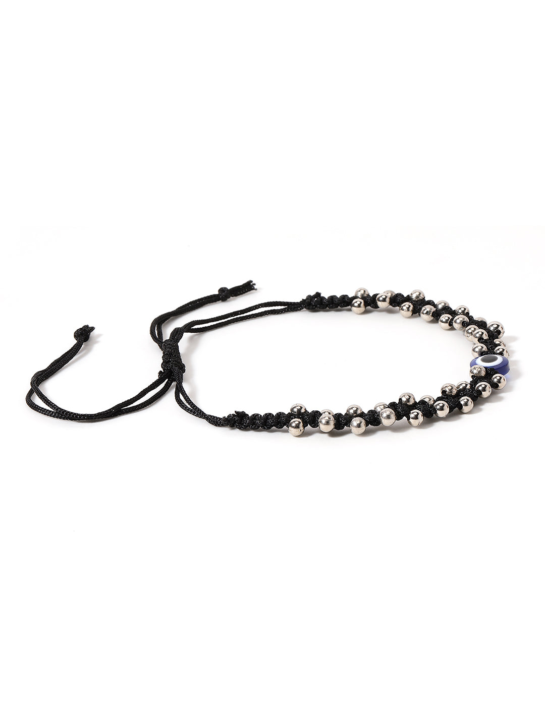 Beaded Evil Eye Charm Anklet