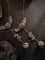 Silver-Plated Beaded Ghungroo Toe Ring Oxidized Anklets