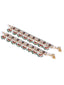 Pack Of 2 Gold-Plated Kundan Studded Anklets