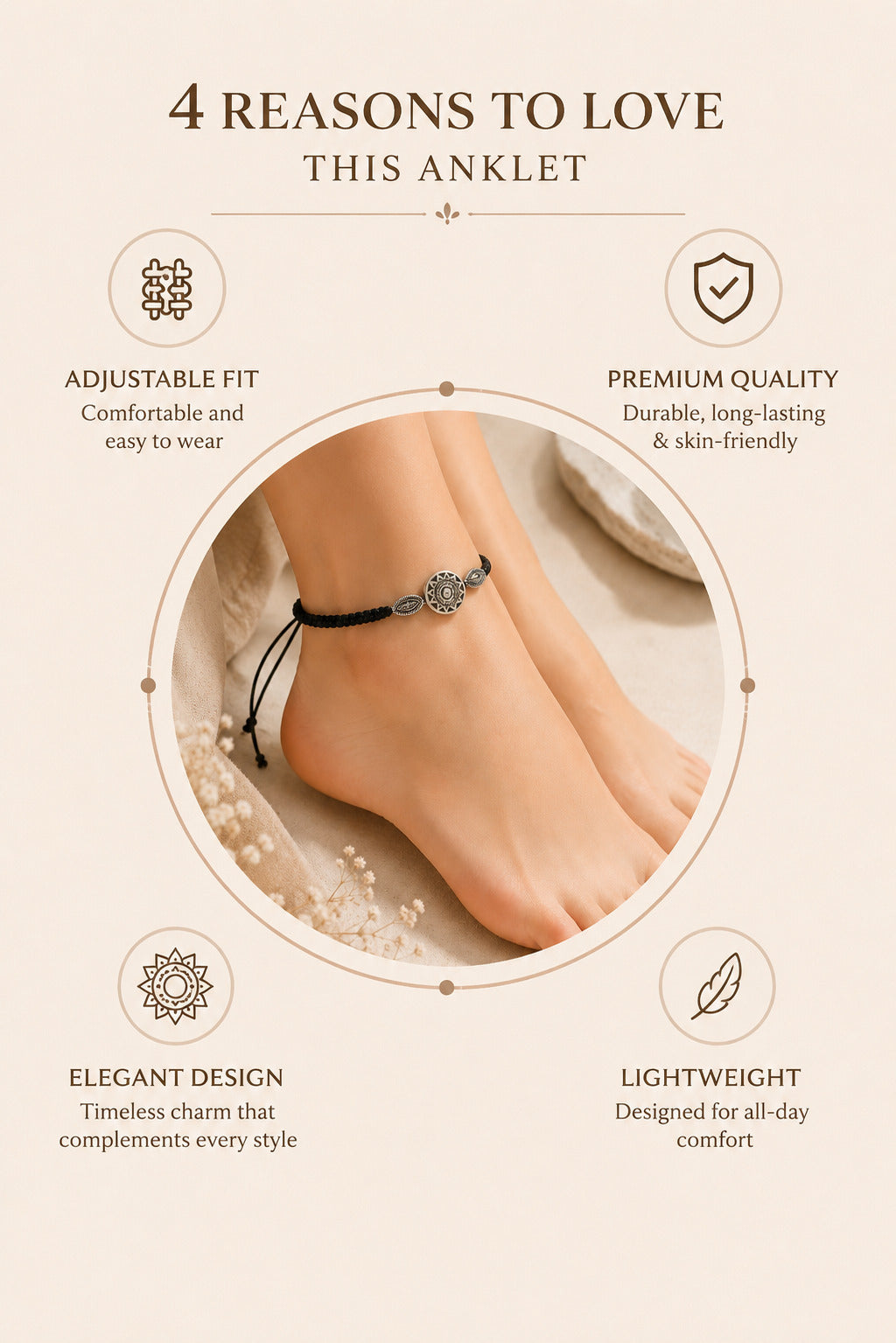 Silver-Plated Anklet