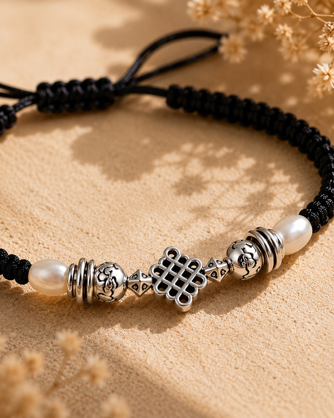 Silver-Plated Thread Anklet