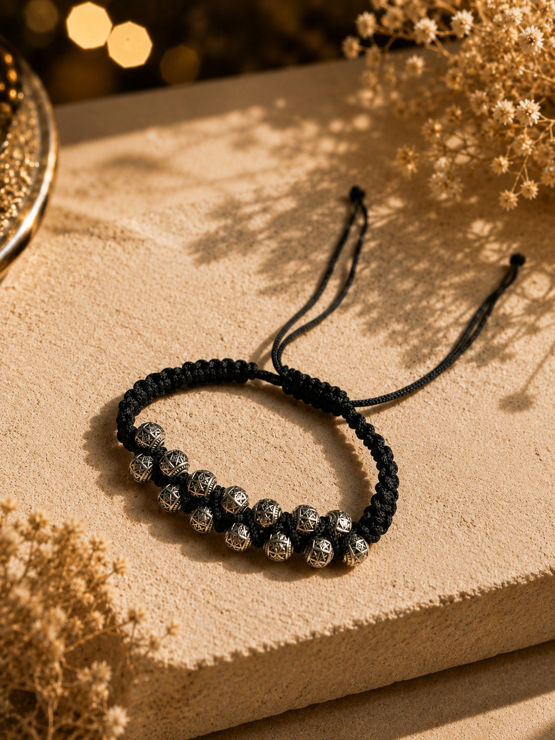 Silver-Plated Thread Anklet