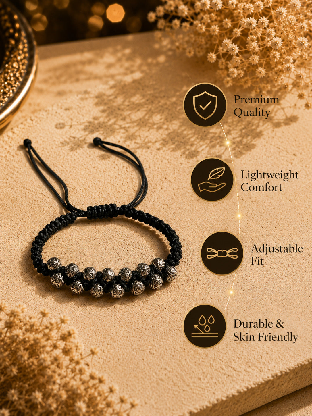 Silver-Plated Thread Anklet