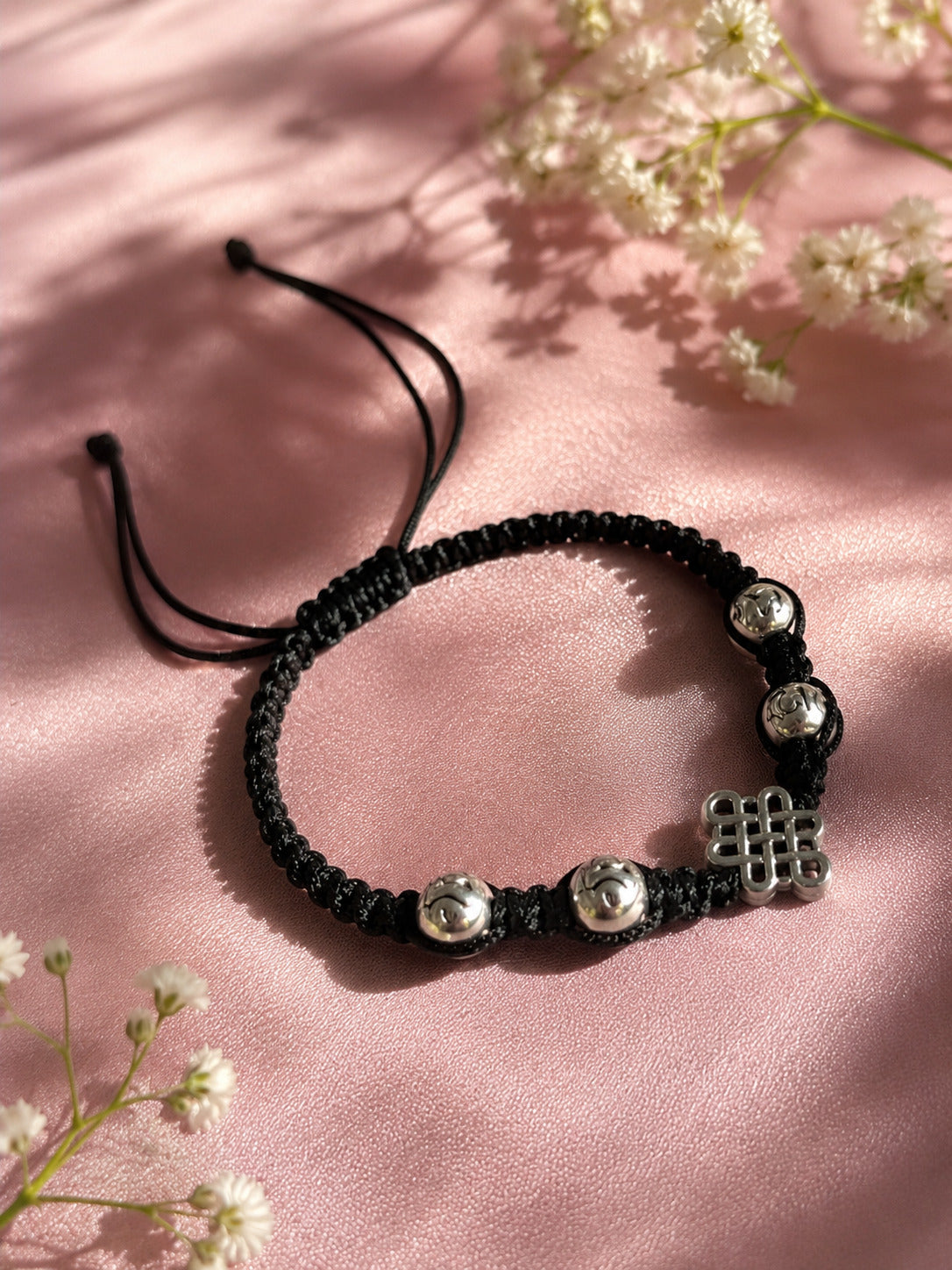 Silver-Plated Thread Anklet