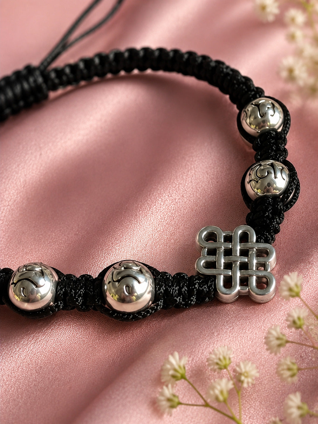 Silver-Plated Thread Anklet