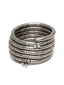 Silver-Plated Spring Coil Bangle