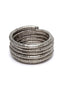 Silver-Plated Spring Coil Bangle