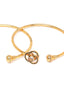 Set Of 2 Gold-Plated Gold-Toned Bangle